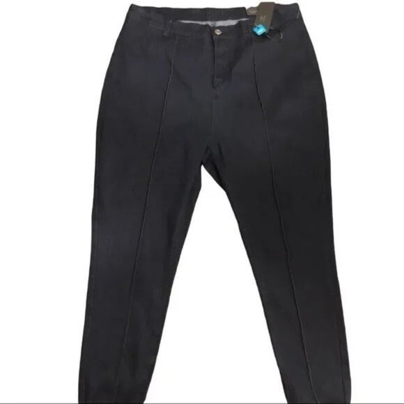 NWT RUE 21 PLUS DARK WASH HIGH RISE STIRRUP JEGGING JEANS 18 - Picture 2 of 3